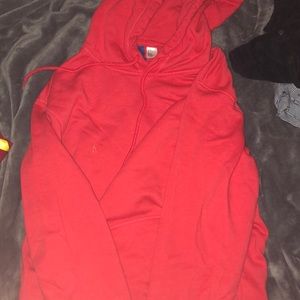 just a red hoodie